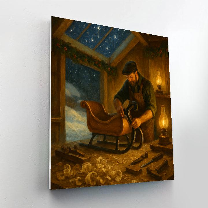 Sleighmakers Starry Night paint by number