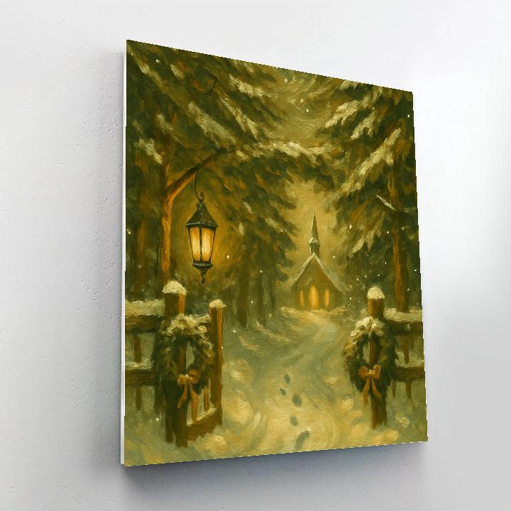 Cedar Lantern Crossing painting number kit