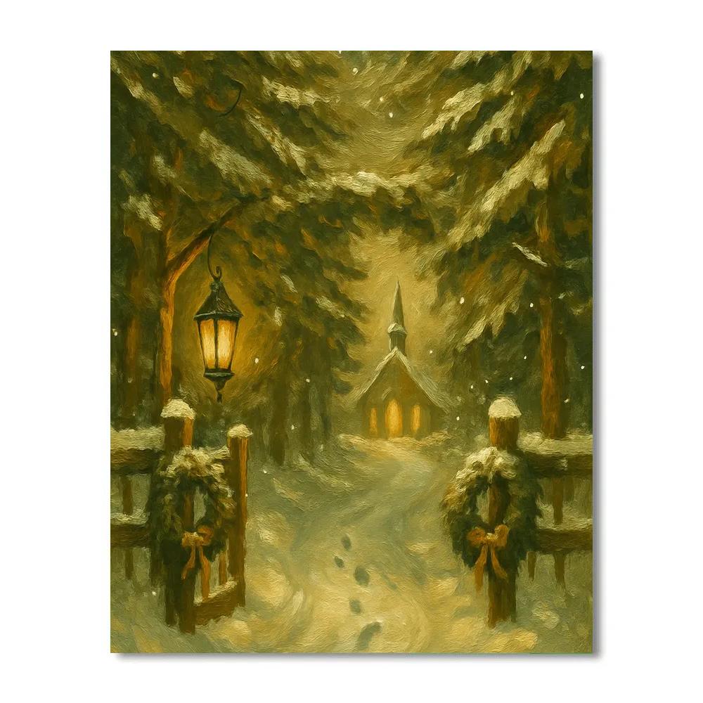 Cedar Lantern Crossing painting number kit