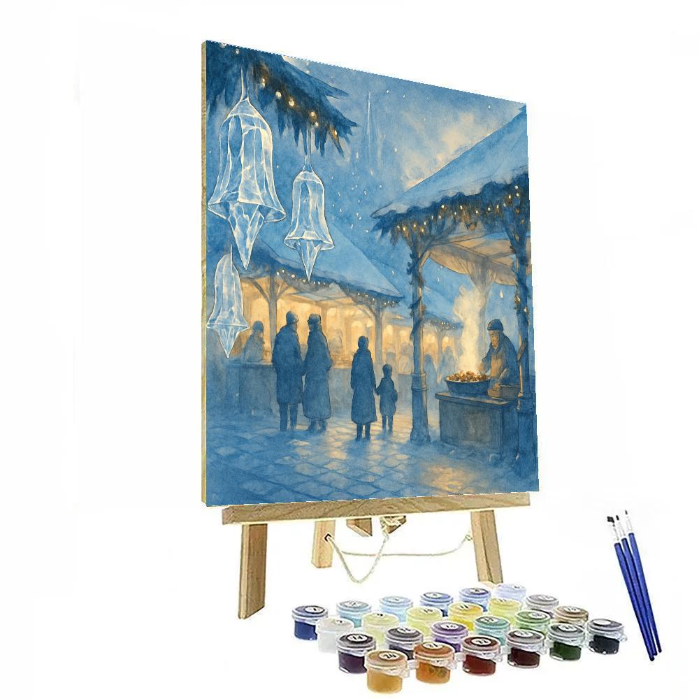 Icicle Bell Market painting number kit