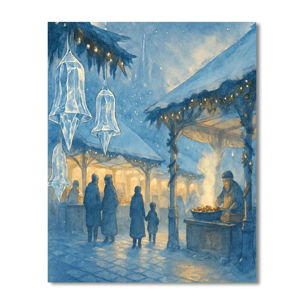 Icicle Bell Market painting number kit