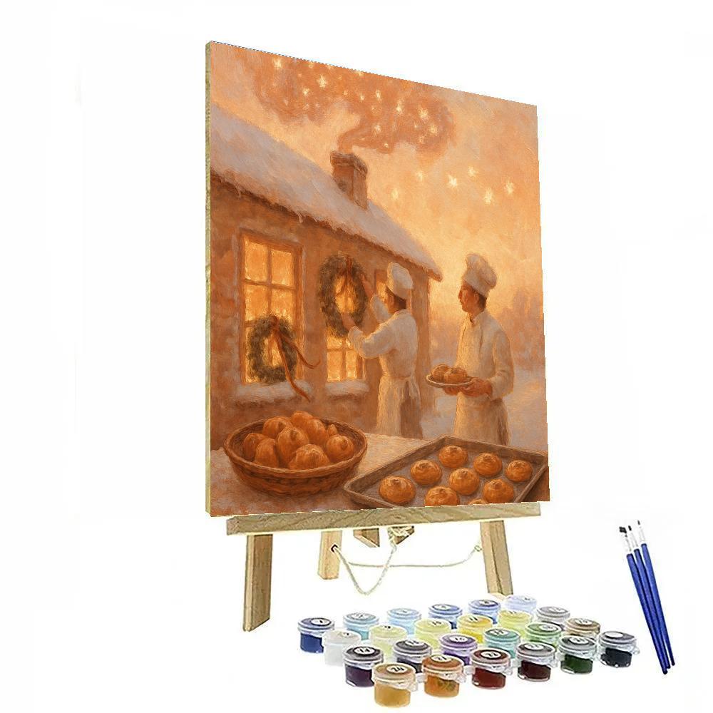 Frosted Chimney Bakery Number painting