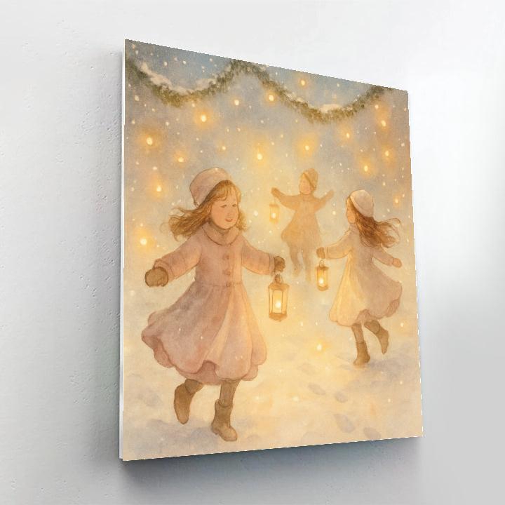 Firefly Winter Waltz Number painting