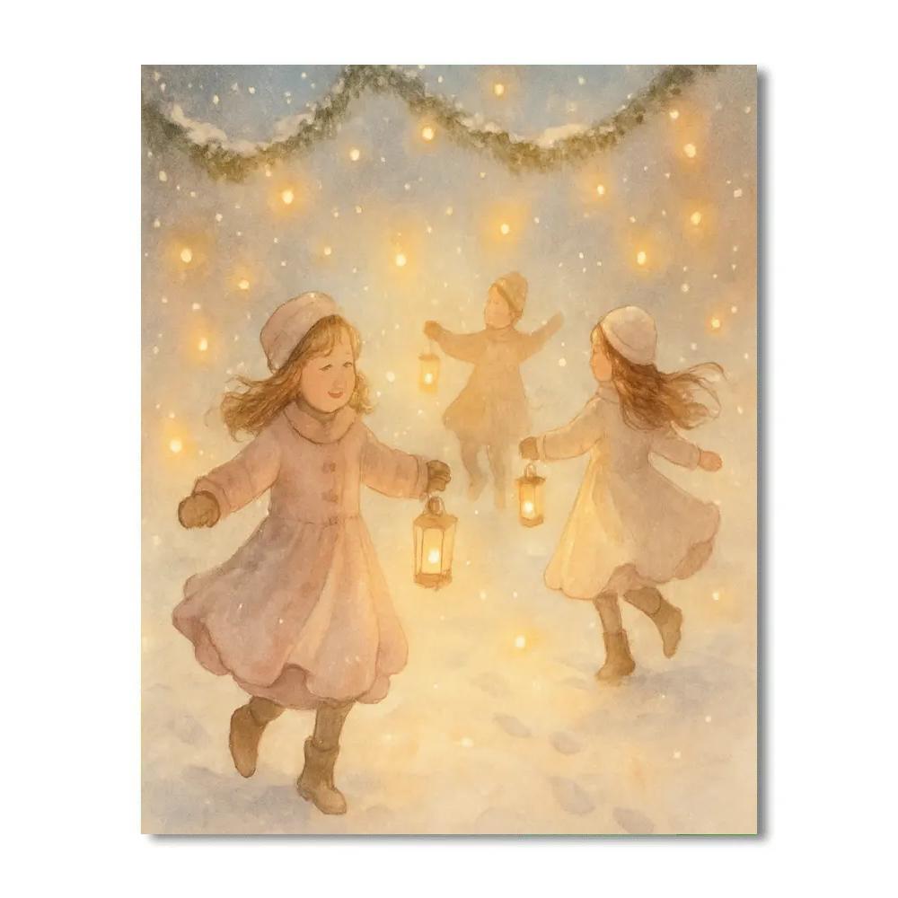 Firefly Winter Waltz Number painting