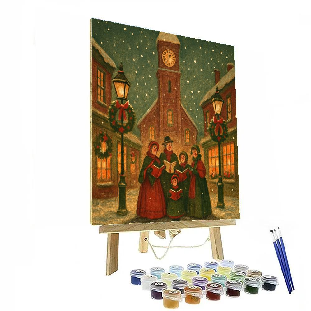 Clocktower Carol Evening Painting by numbers kit