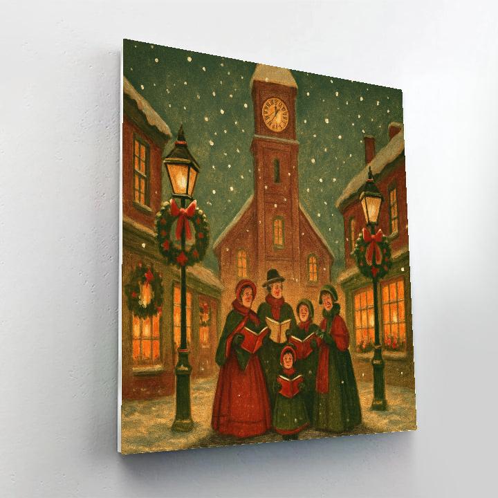 Clocktower Carol Evening Painting by numbers kit