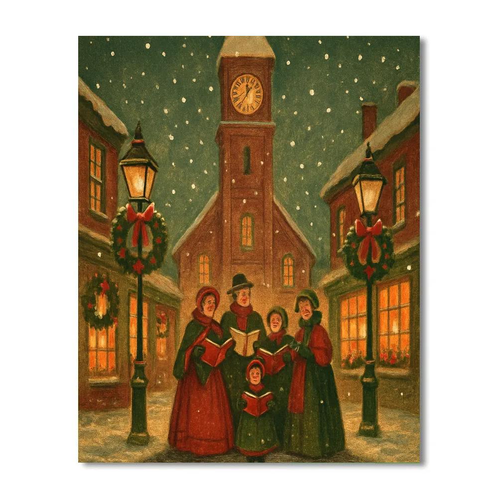 Clocktower Carol Evening Painting by numbers kit
