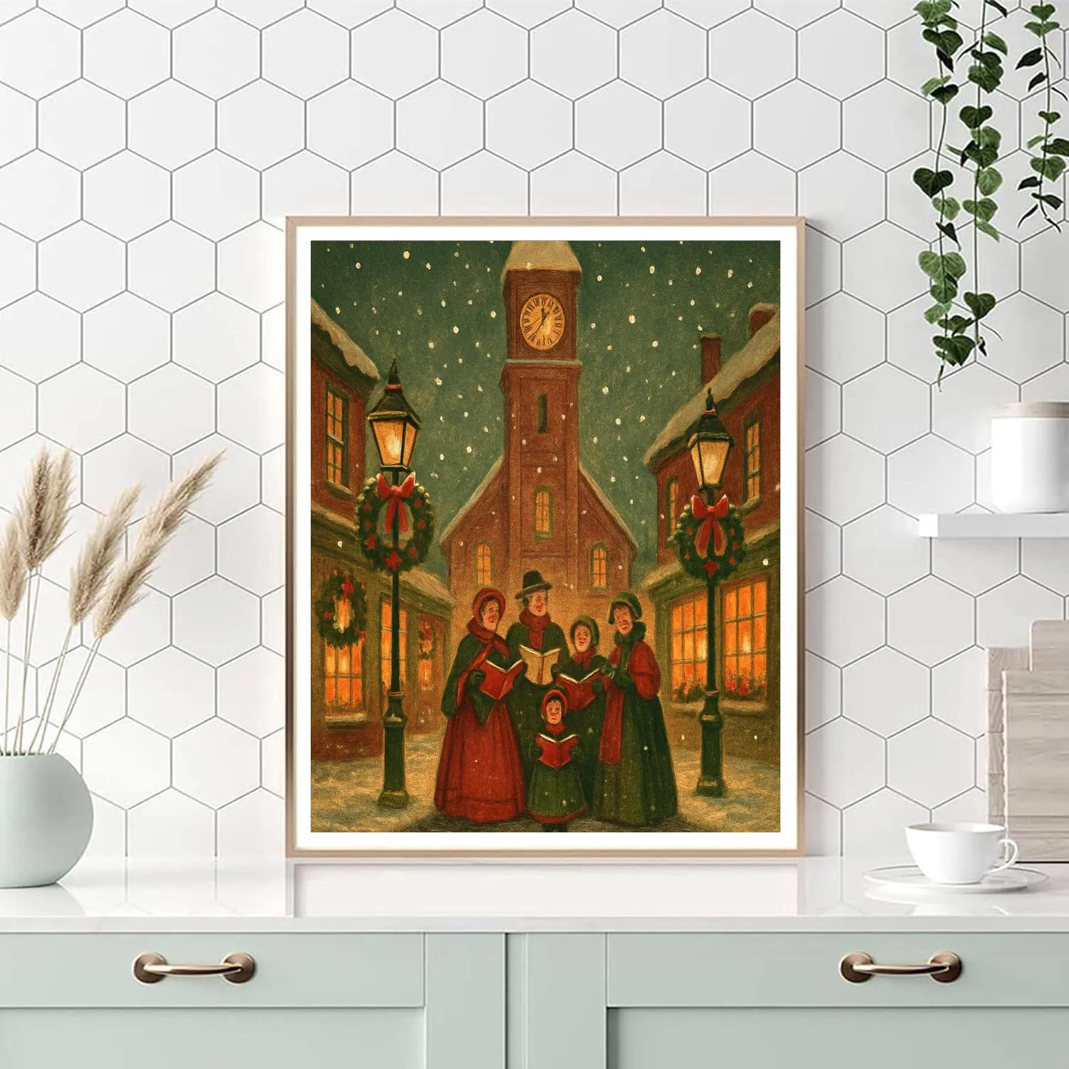 Clocktower Carol Evening Painting by numbers kit
