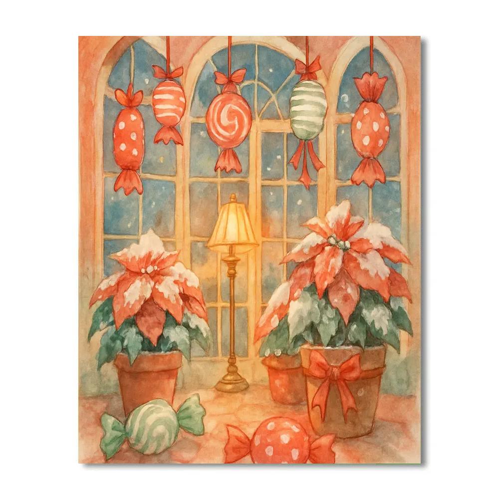 Candy Lantern Conservatory Paint by numbers art