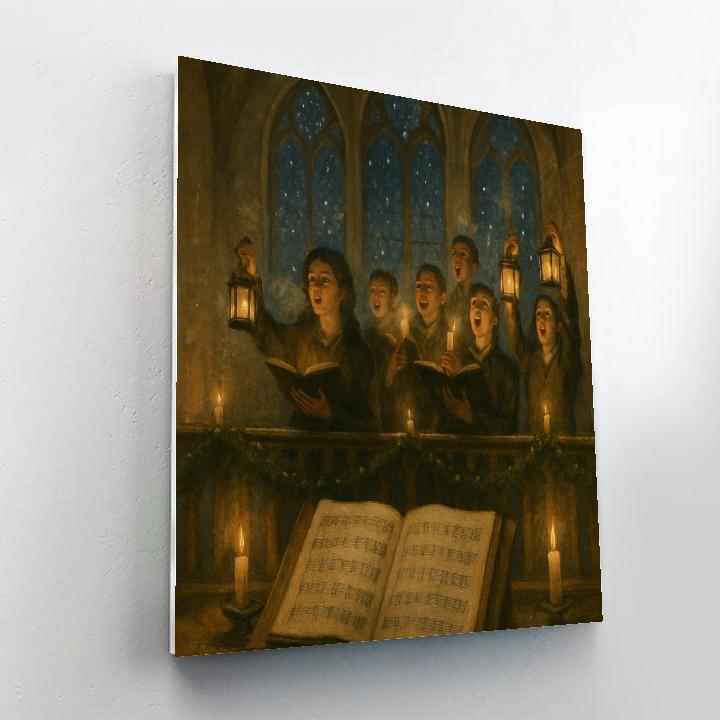 Snow Lantern Choir Loft DIY paint by numbers