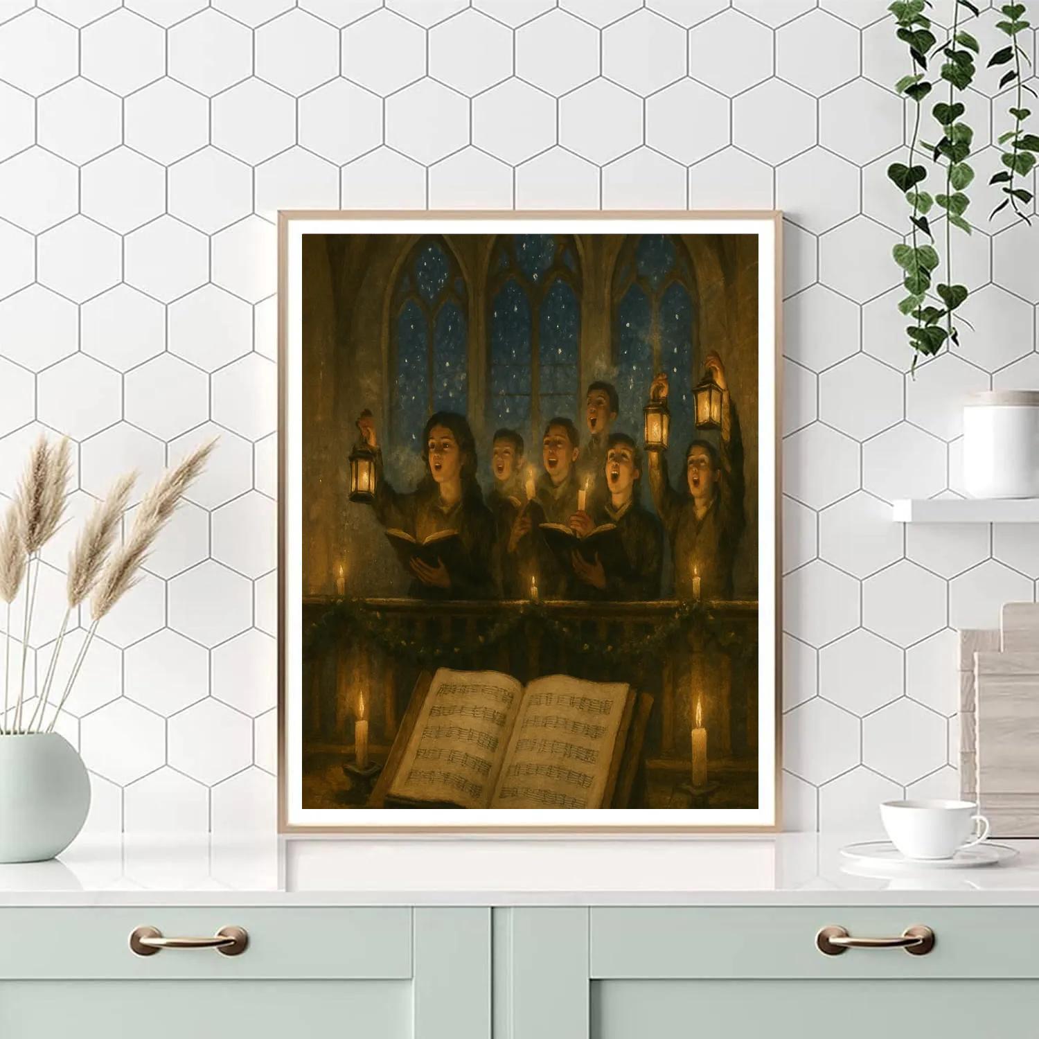 Snow Lantern Choir Loft DIY paint by numbers