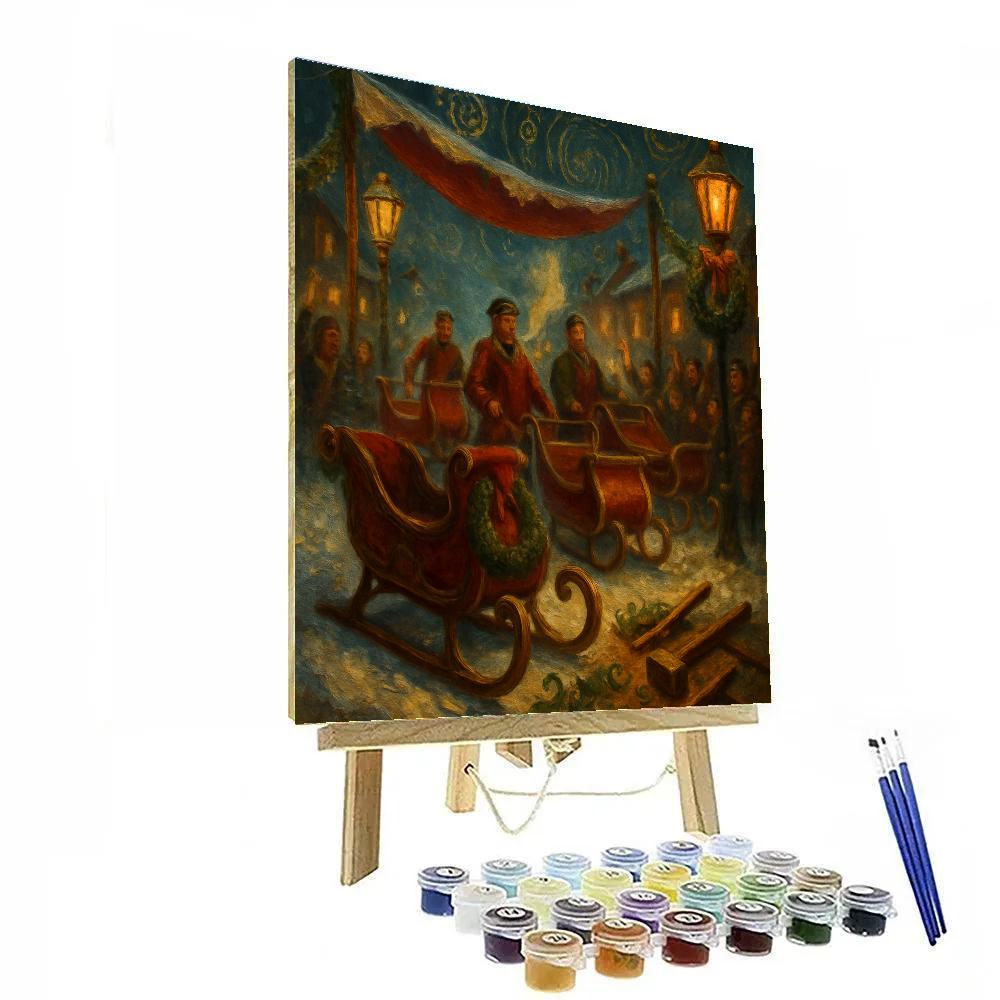 Sleighmakers Lantern Parade painting number kit