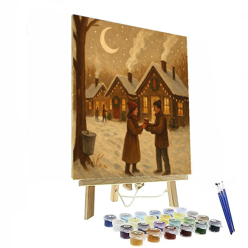 Moonlit Sugarhouse Lane painting number kit