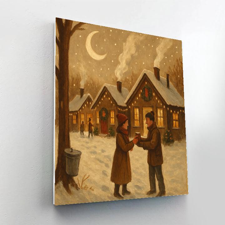 Moonlit Sugarhouse Lane painting number kit
