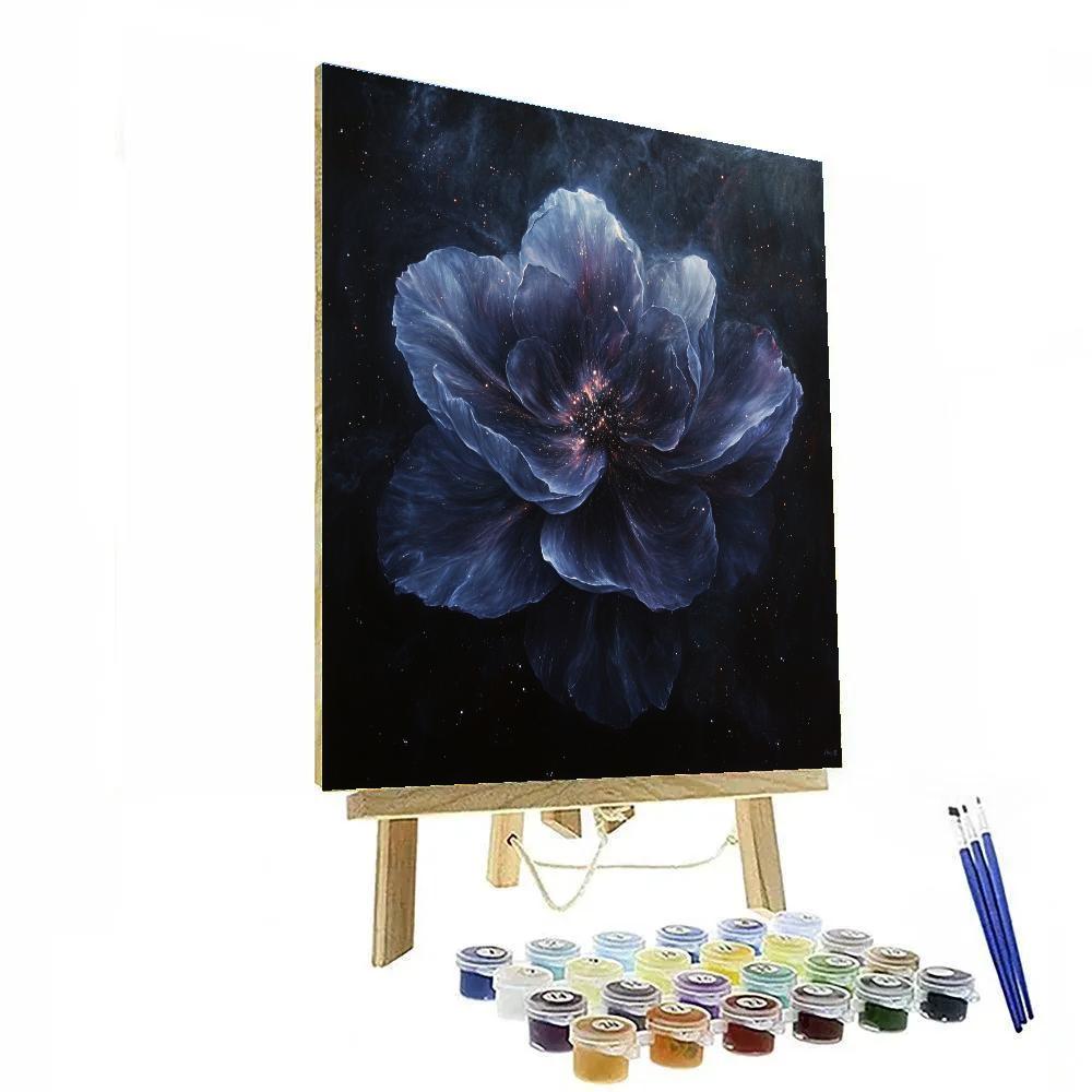 Caravaggio Inspired Nebula Blossom paint by numbers