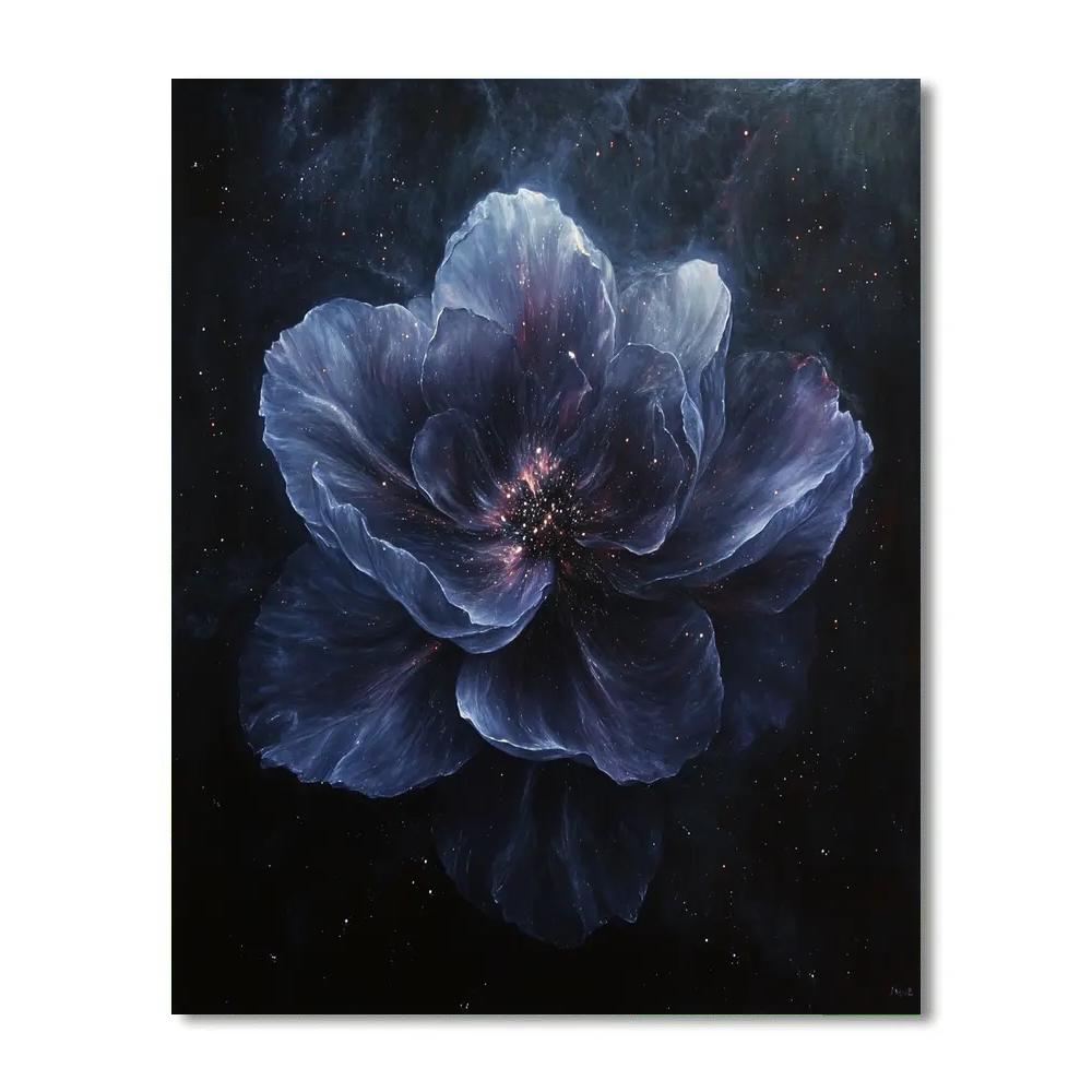 Caravaggio Inspired Nebula Blossom paint by numbers