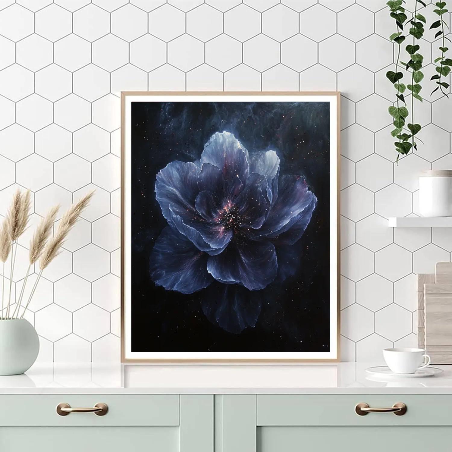 Caravaggio Inspired Nebula Blossom paint by numbers