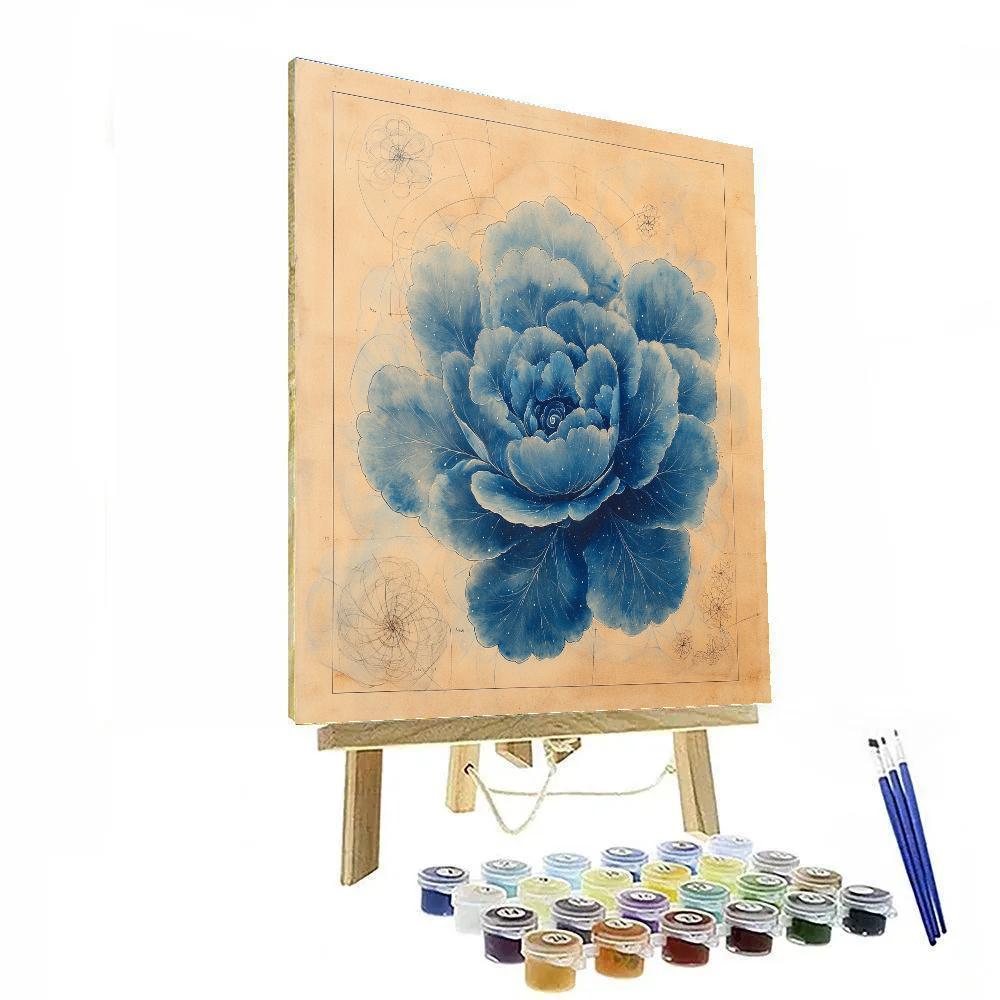 Leonardo Da Vinci Inspired Nebula Herbarium Paint by numbers kits