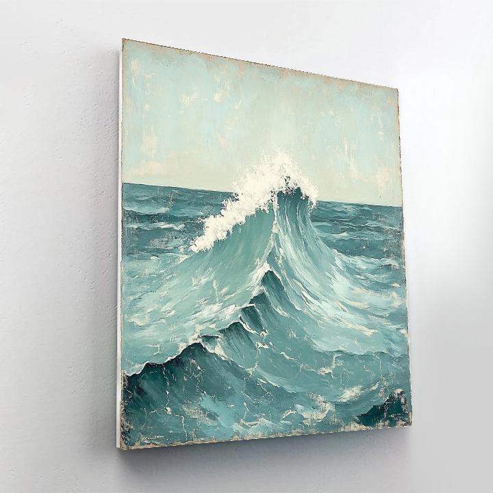 Michelangelo Inspired Tidal Wave Contrapposto paint by numbers