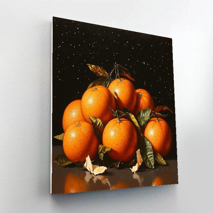 Caravaggio Inspired Storm Citrus Constellation paint by number