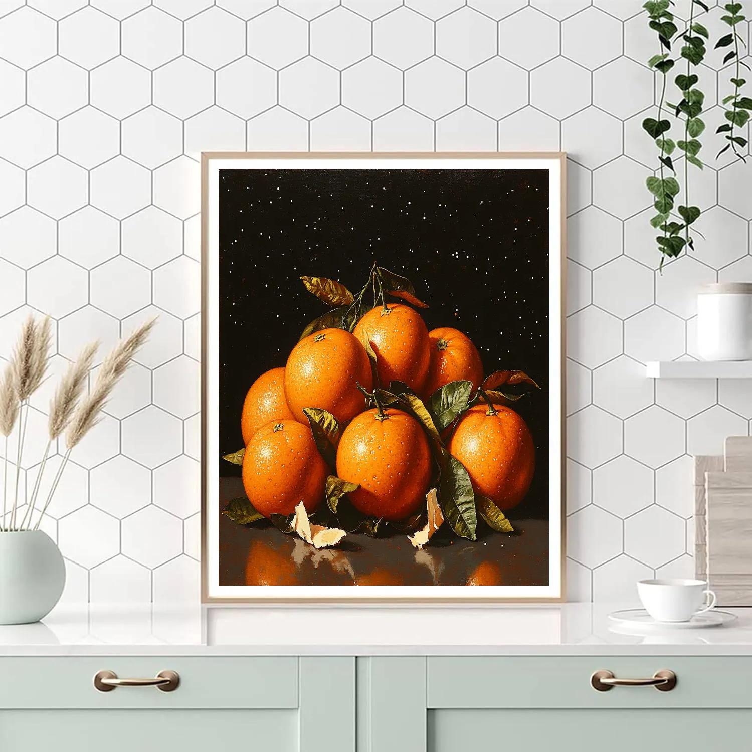 Caravaggio Inspired Storm Citrus Constellation paint by number