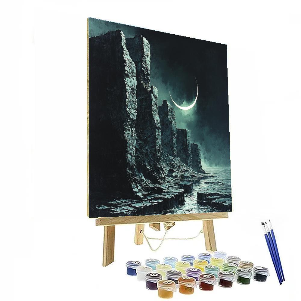 Caravaggio Inspired Basalt Reef Eclipse Number painting