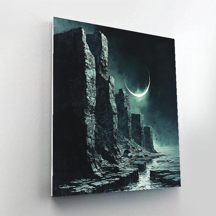 Caravaggio Inspired Basalt Reef Eclipse Number painting