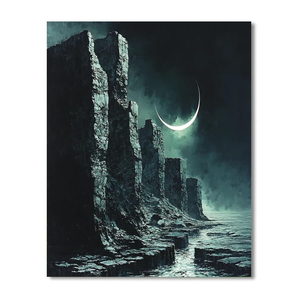 Caravaggio Inspired Basalt Reef Eclipse Number painting