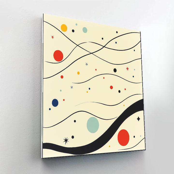 Joan Miró Inspired Cartography Of A Silent Nebula paint by number