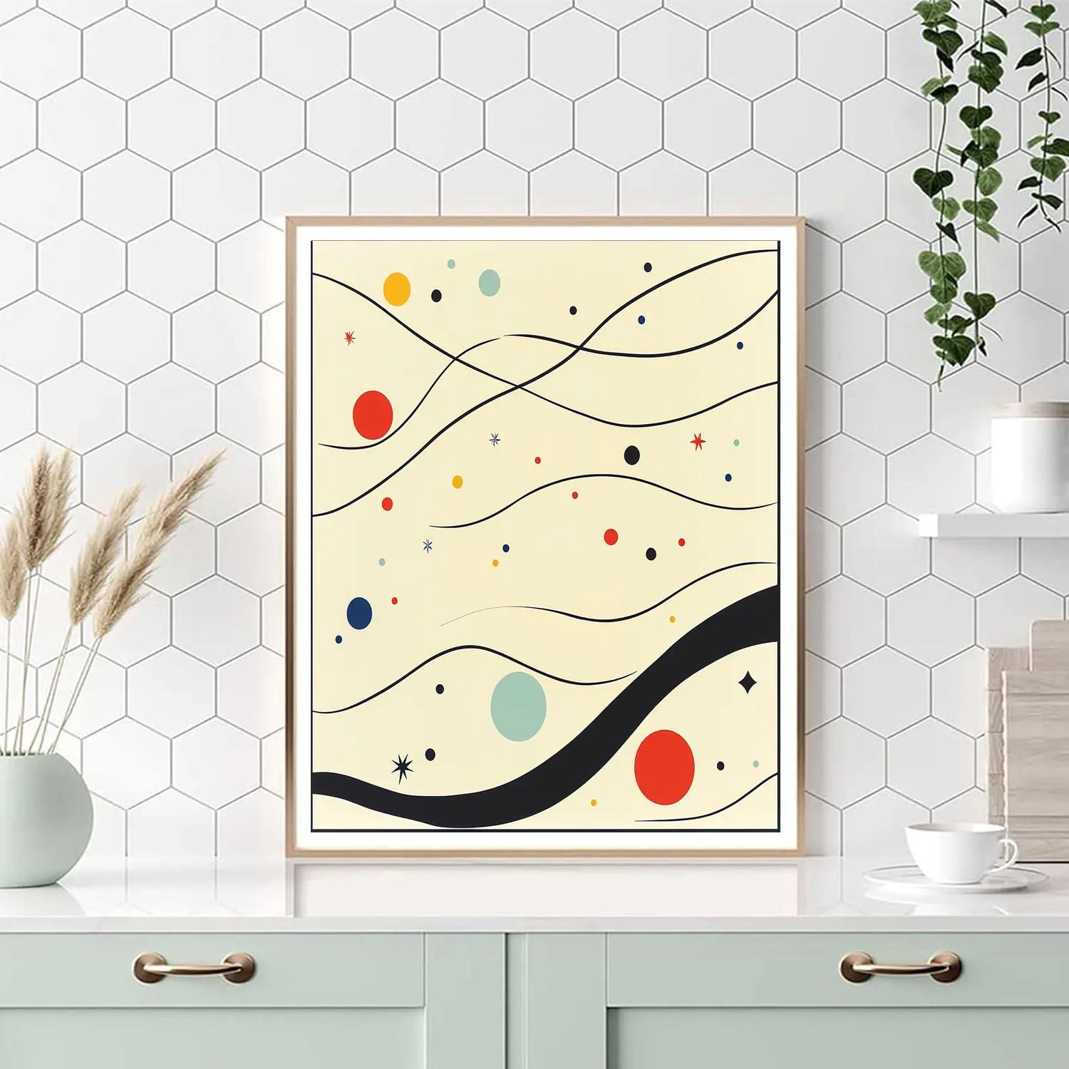 Joan Miró Inspired Cartography Of A Silent Nebula paint by number