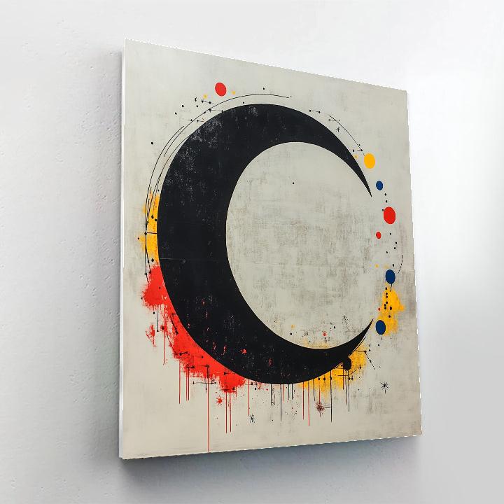 Joan Miró Inspired Eclipse Rhythm In Primary Colors paint by color