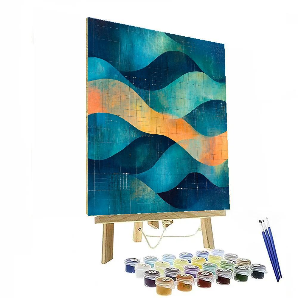 Paul Klee Inspired Aurora Arithmetic Dreamscape Paint by numbers kits