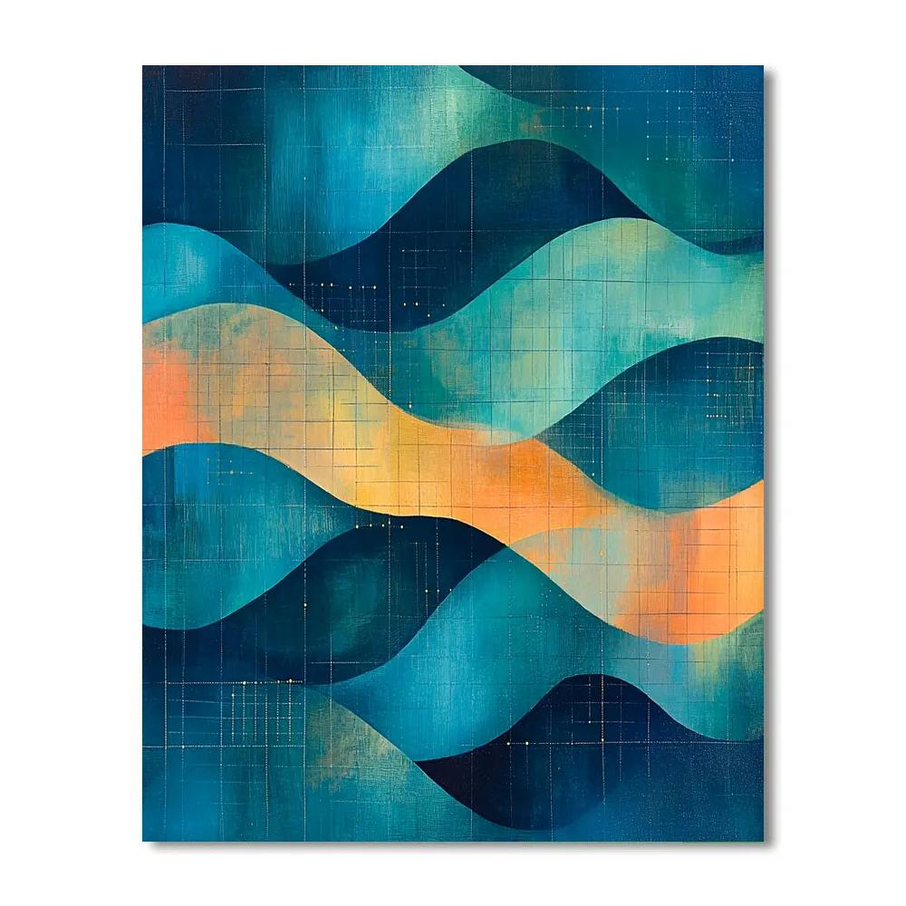 Paul Klee Inspired Aurora Arithmetic Dreamscape Paint by numbers kits