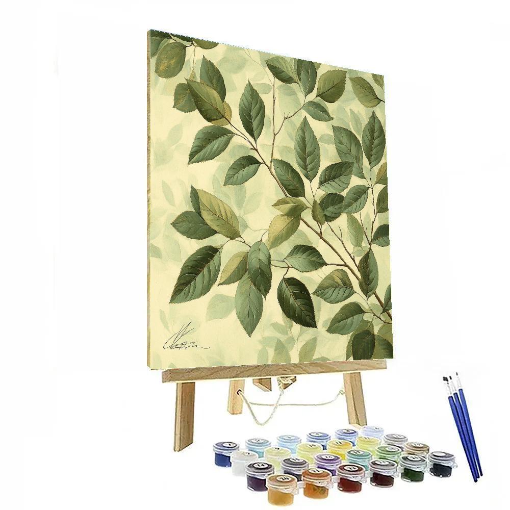 Leonardo Da Vinci Inspired Forest Canopy Breath Numbered painting kits