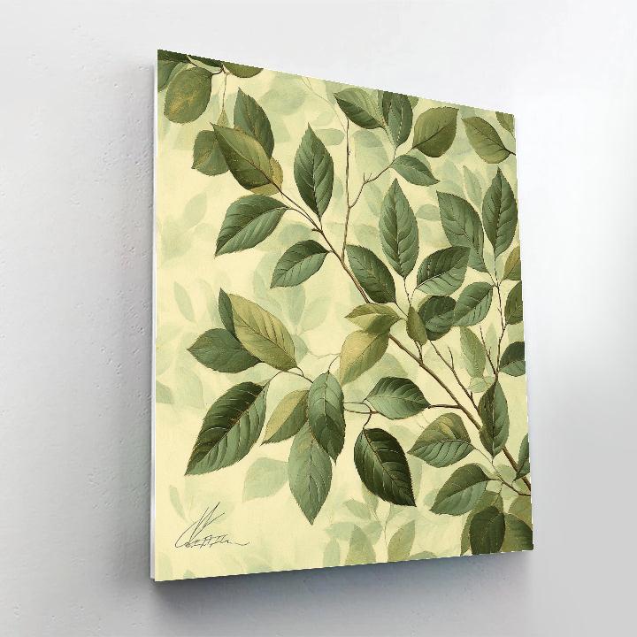 Leonardo Da Vinci Inspired Forest Canopy Breath Numbered painting kits