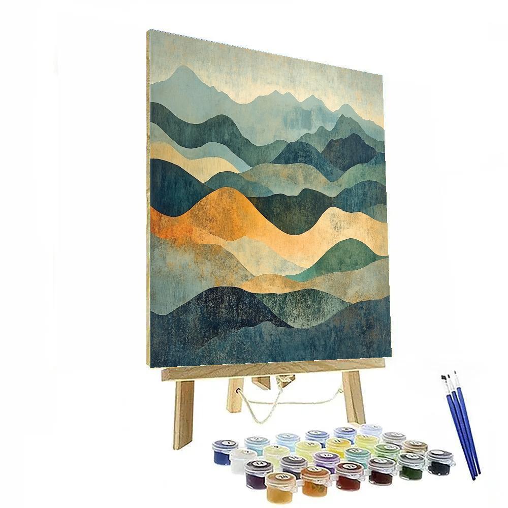 Max Ernst Inspired Lithic Dream Delta paint by number