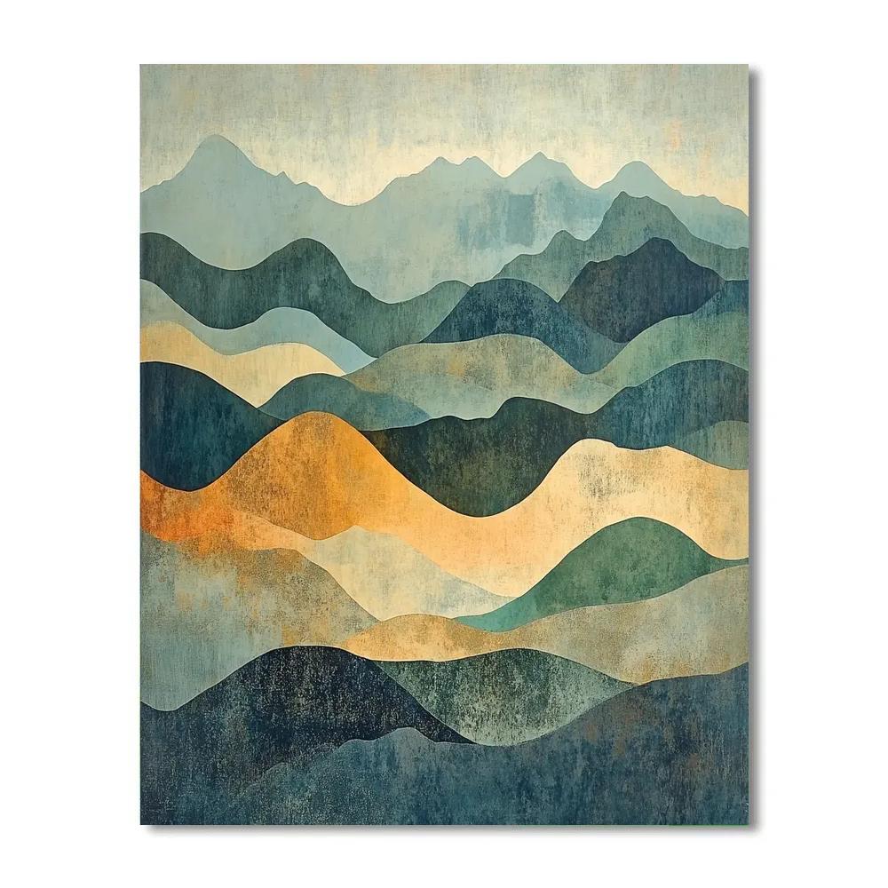 Max Ernst Inspired Lithic Dream Delta paint by number