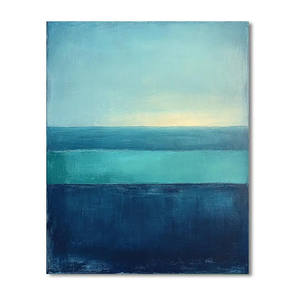 Mark Rothko Inspired Tidal Silence Gradient DIY paint by numbers