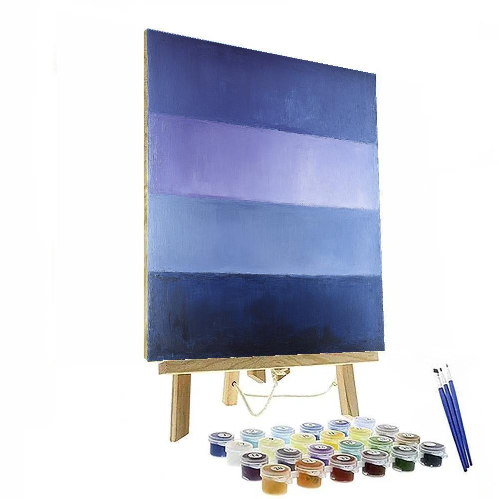 Mark Rothko Inspired Chronos Drift In Indigo Painting by numbers kit