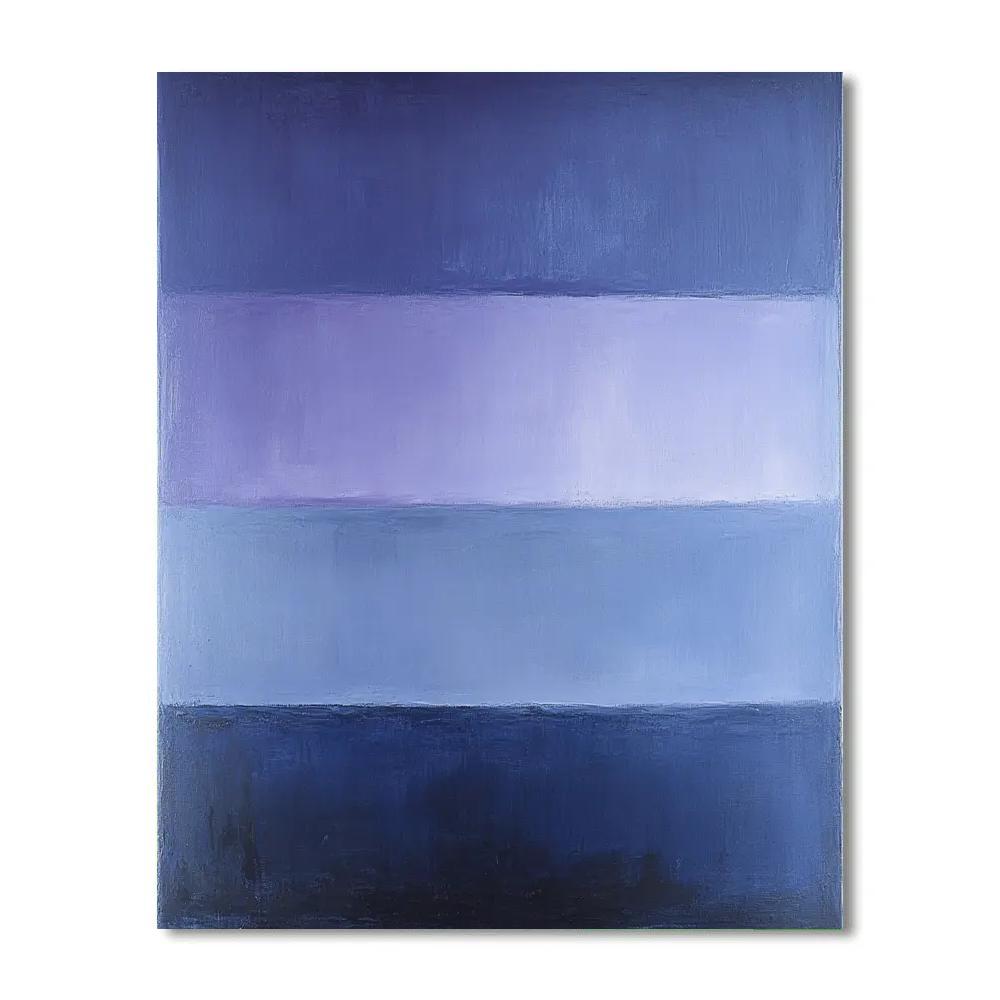 Mark Rothko Inspired Chronos Drift In Indigo Painting by numbers kit