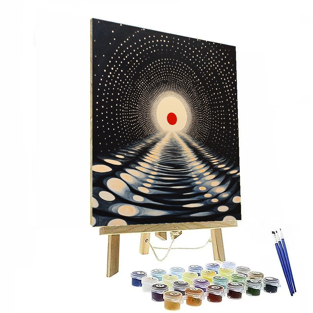 Yayoi Kusama Inspired Event Horizon Infinity Dots painting number kit