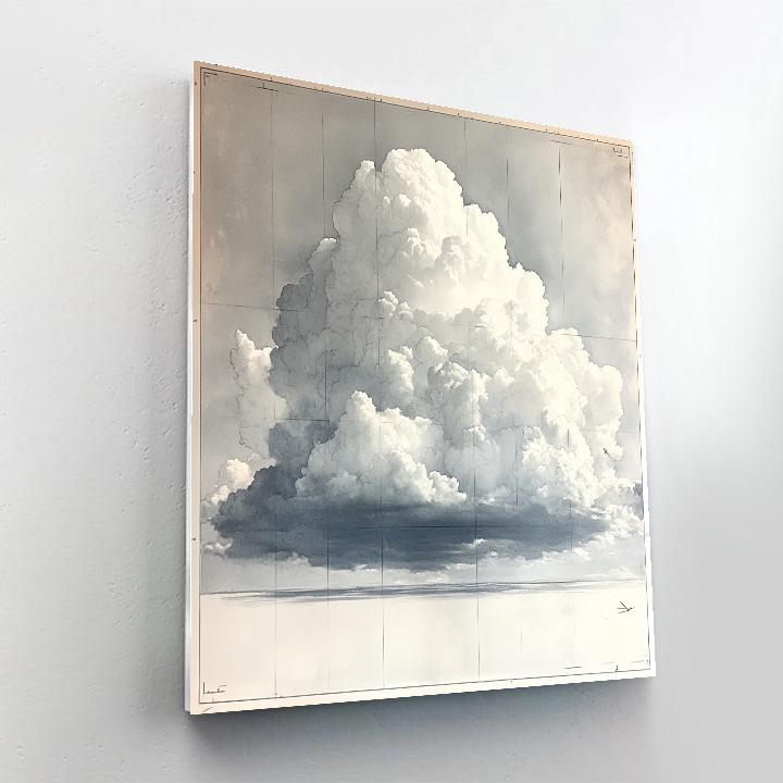 Leonardo Da Vinci Inspired Storm Cloud Chiaroscuro Painting by numbers kit
