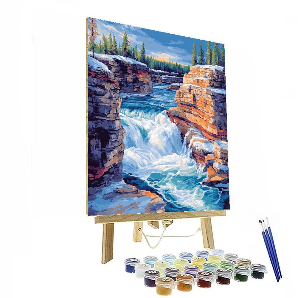 A.Y. Jackson Inspired Spring Breakup On Shield Rapids paint by number