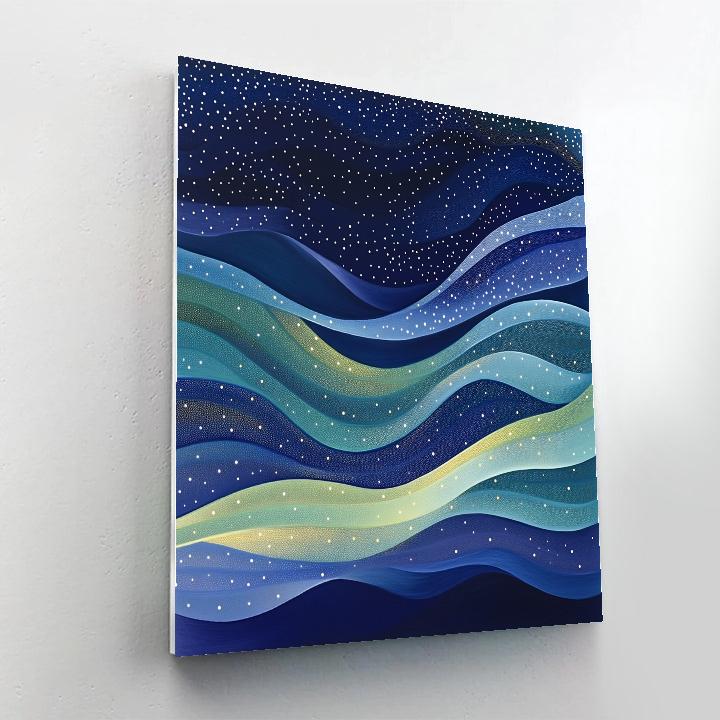 Yayoi Kusama Inspired Aurora Loop Continuum paint by numbers