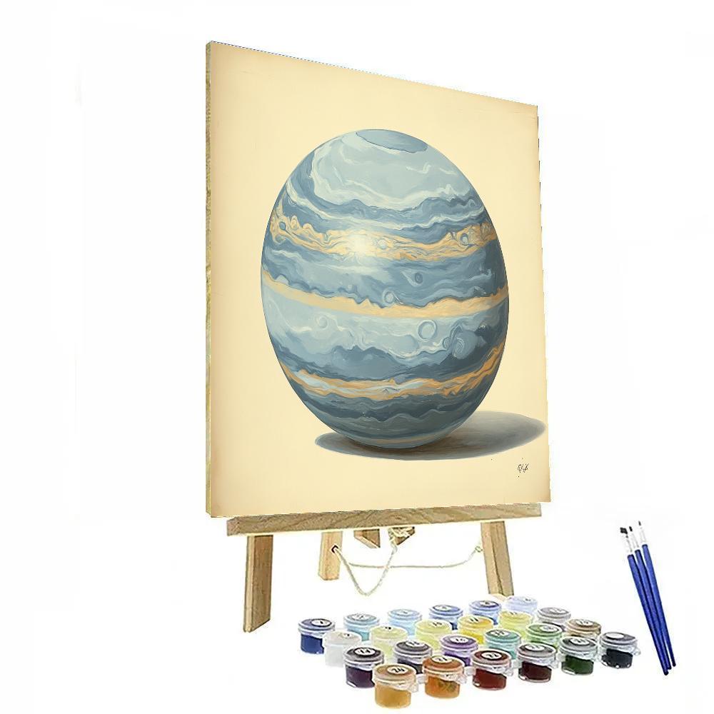 Leonardo Da Vinci Inspired Planetary Atmosphere Cross Section Number painting