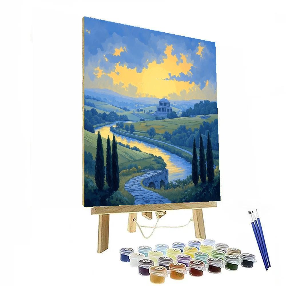 Raphael Inspired Celestial Meridian Valley Paint by numbers art