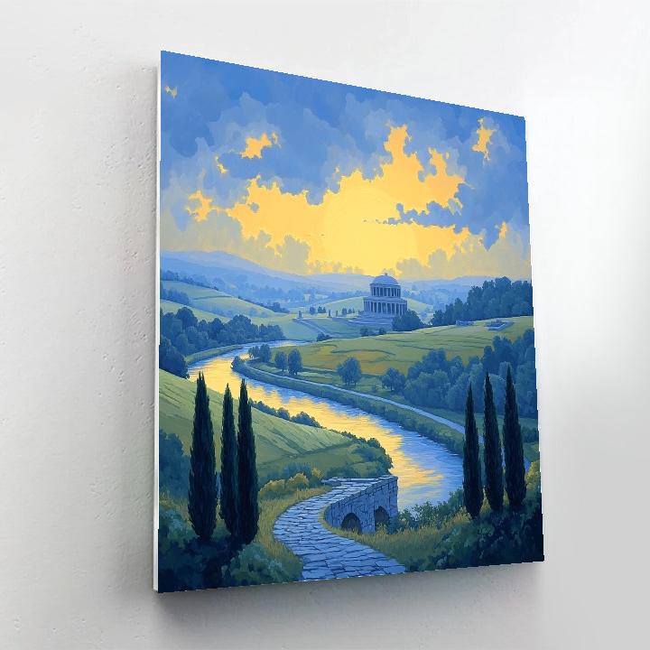 Raphael Inspired Celestial Meridian Valley Paint by numbers art
