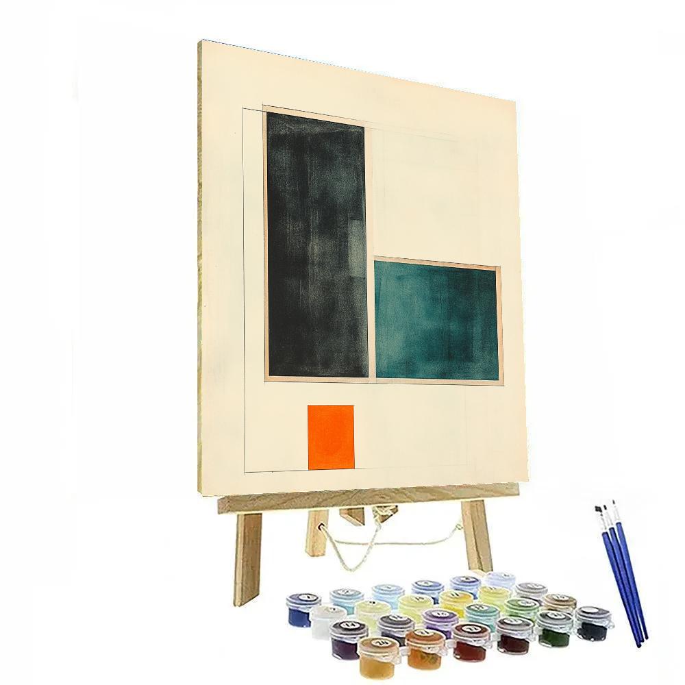 Kazimir Malevich Inspired Lagrange Point Quietude Number painting