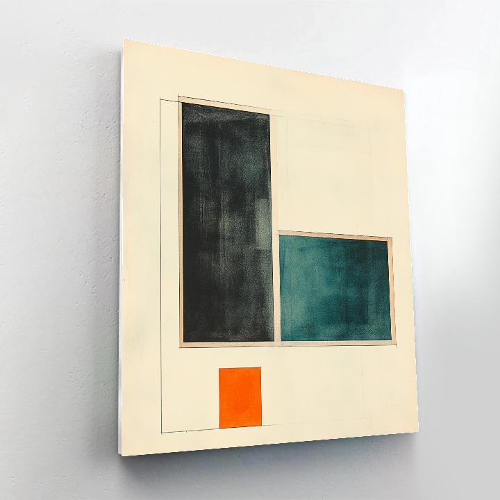 Kazimir Malevich Inspired Lagrange Point Quietude Number painting