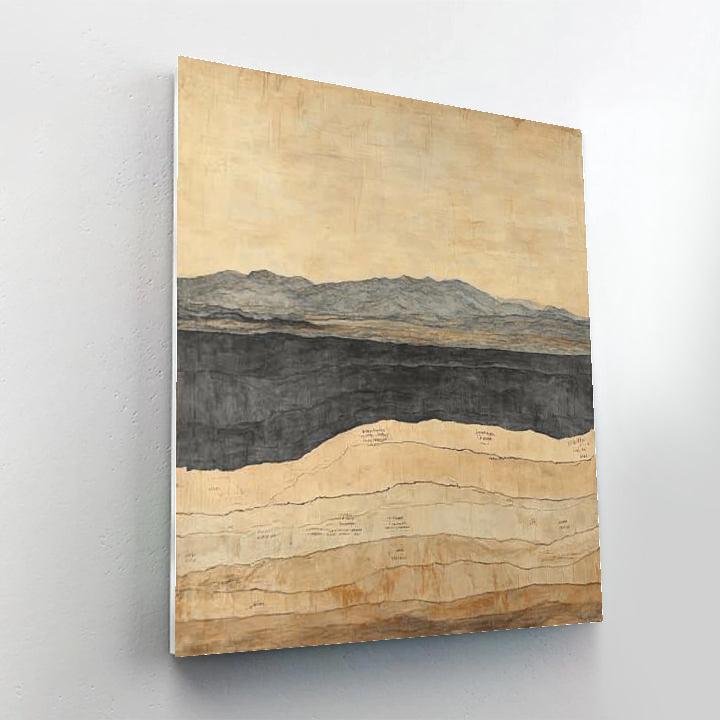 Leonardo Da Vinci Inspired Volcanic Ash Layer Study Paint by numbers kits